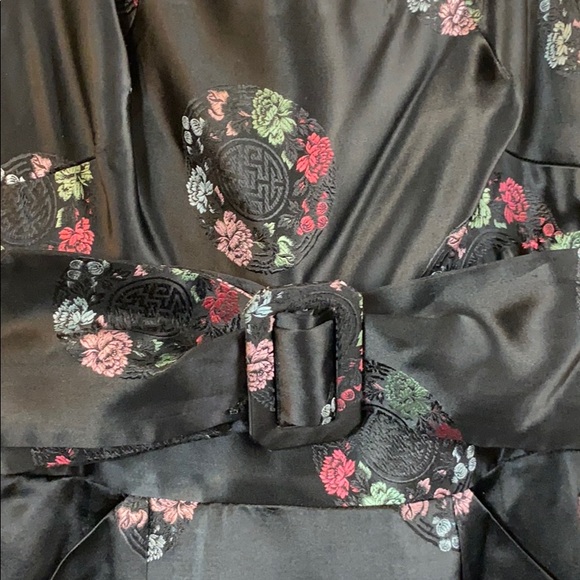 Vintage 50s Alfred Shaheen Honolulu Satin Dress - Picture 3 of 6